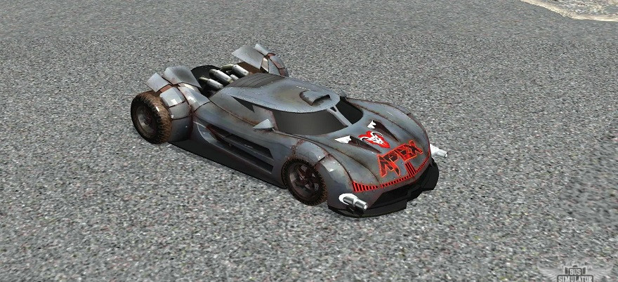 6WD Futuristic Post Apocalyptic Car 6WD Futuristic Post Apocalyptic Car