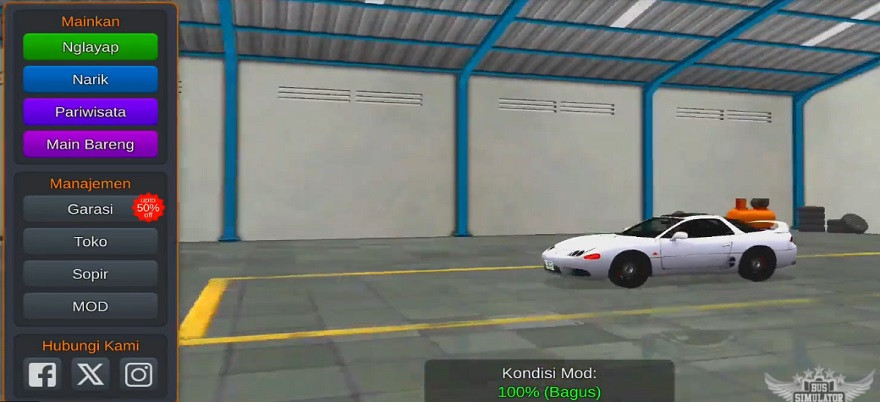 Mitsubishi 3000GT Twin Turbo 3 Mitsubishi 3000GT Twin Turbo Mod Mobil Sport 90-an di BUSSID Mitsubishi 3000GT Twin Turbo