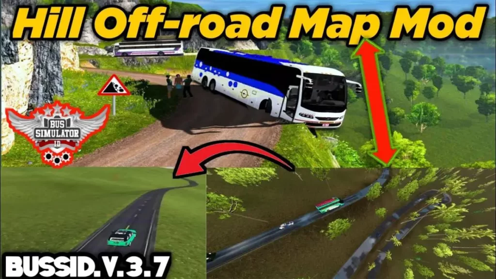 1 re Hill Off-Road Map Mod BUSSID