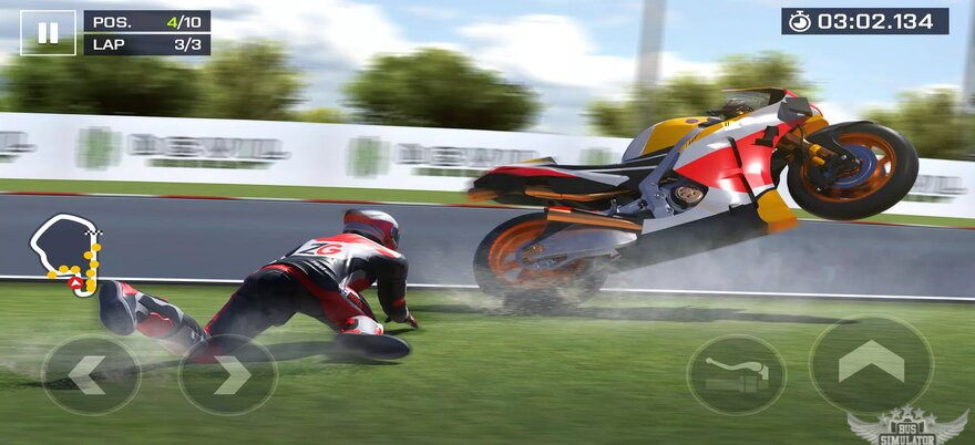 Balapan intens di moto rider bike racing game mod apk