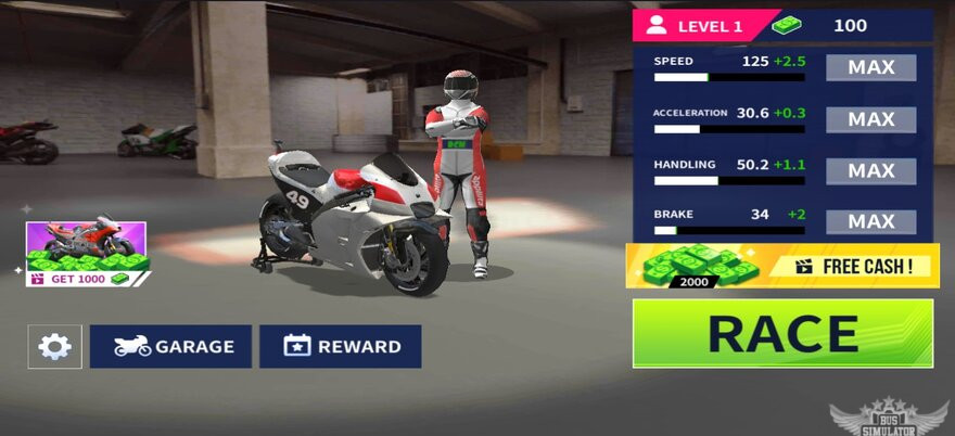 Unlimited money di moto rider bike racing game mod apk