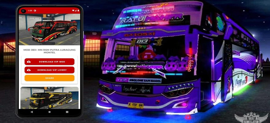 Saat Download Mod Bussid Bus Full Lampu Strobo dan Aksesoris pakai 3 top rekomendasi ini