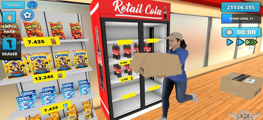 Jadi pengurus toko beneran di Retail Store Simulator Mod Apk