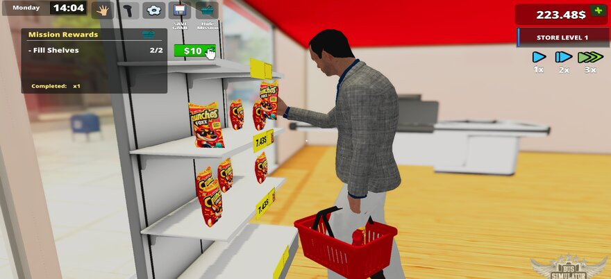 Grafis nyata di Retail Store Simulator Mod Apk