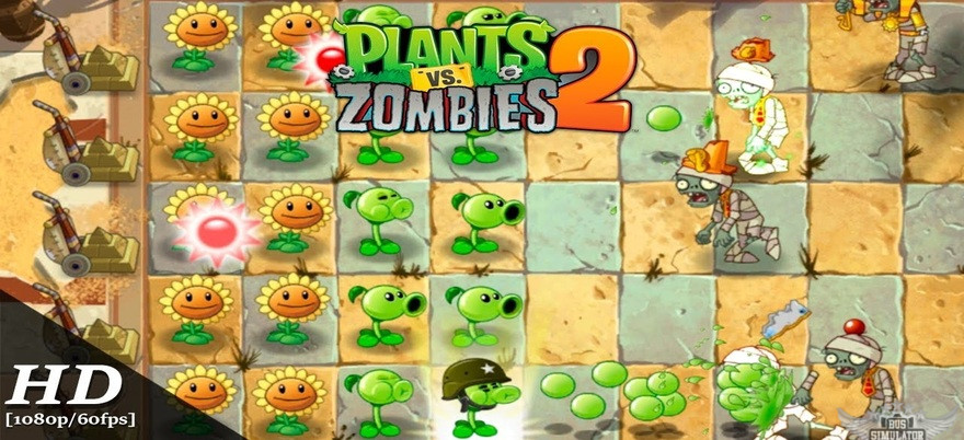 gameplay plants vs zombie 2 mod apk