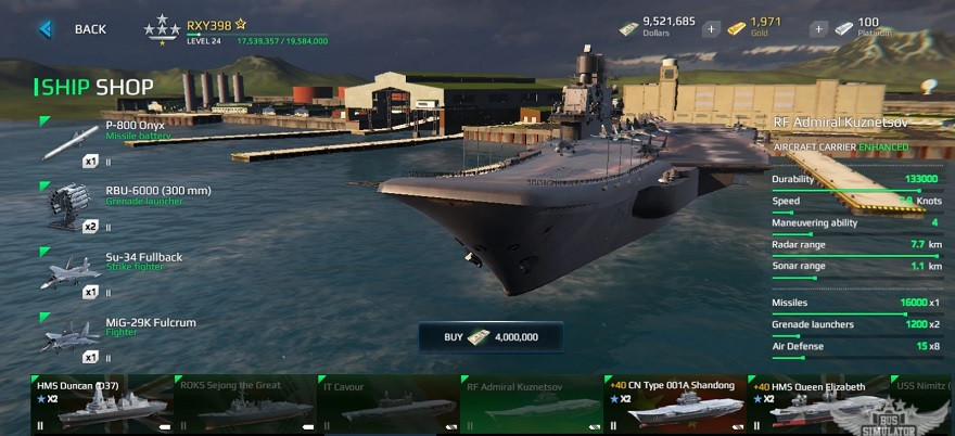 Carrier Kelas Nimitz Modern Warship Mod APK