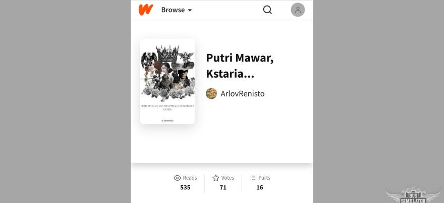 Download Wattpad Dan Baca Putri Mawar, Ksatria Perak, dan Serigala Utara