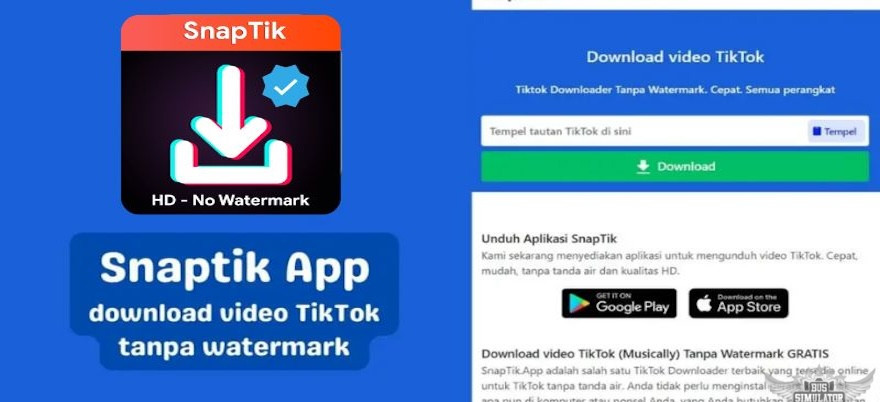 Snaptik App download video tanpa watermark