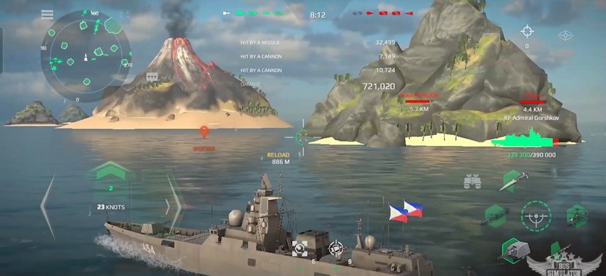 Frigate Kelas Admiral Gorshkov Modern Warship Mod APK