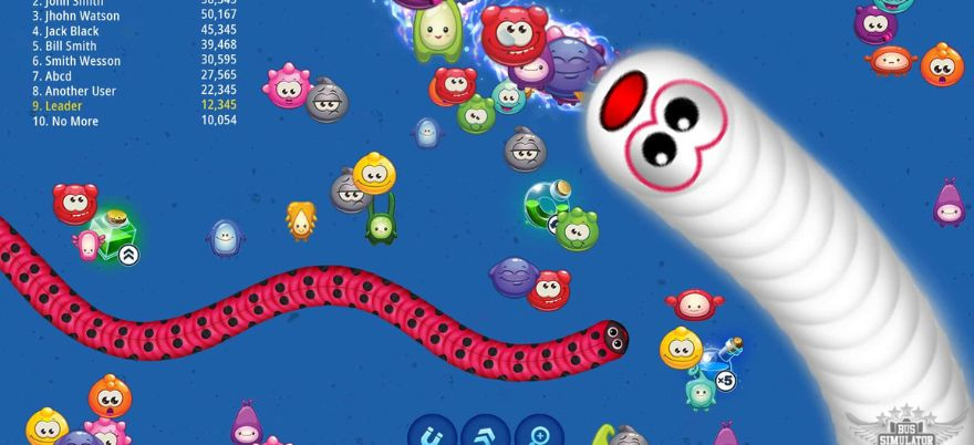 Gameplay Worm Zone Mod Apk