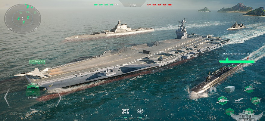 Jadi Panglima Kapal Perang di Lautan Terbuka dengan Modern Warship Mod APK