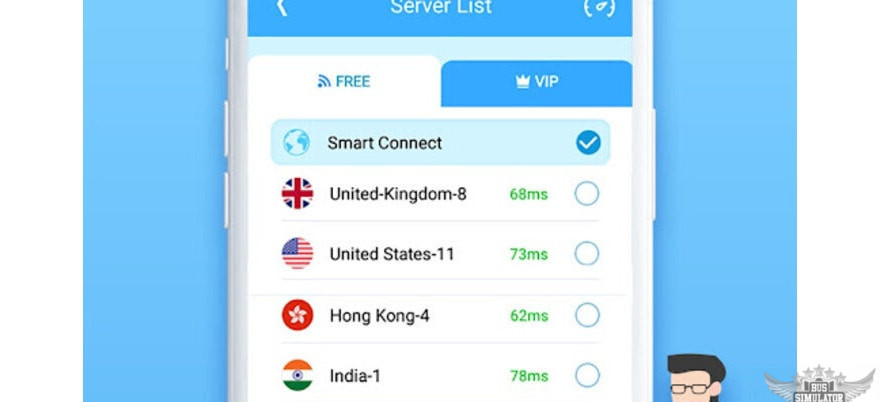 pilih server vip gratis di Quark VPN Mod