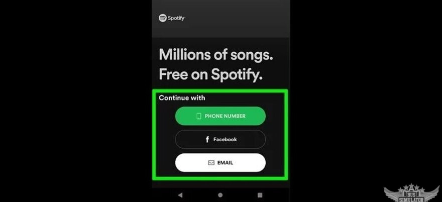 kalau belum punya akun bisa daftar di Spotify Mod Apk