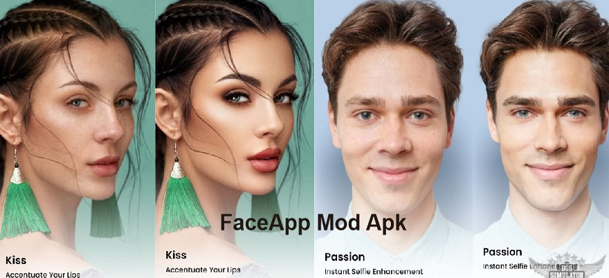 Super keren hasil edit foto pake Faceapp Mod