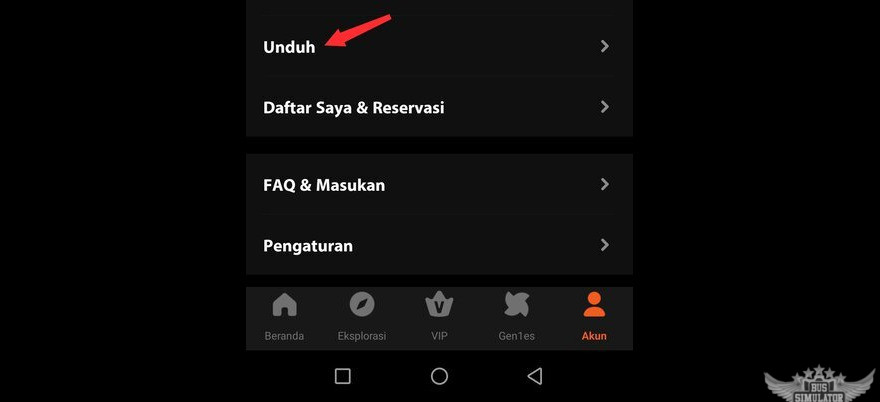 untuk menemukan tontonan yang udah didownload di WeTV Mod Apk klik menu unduh.