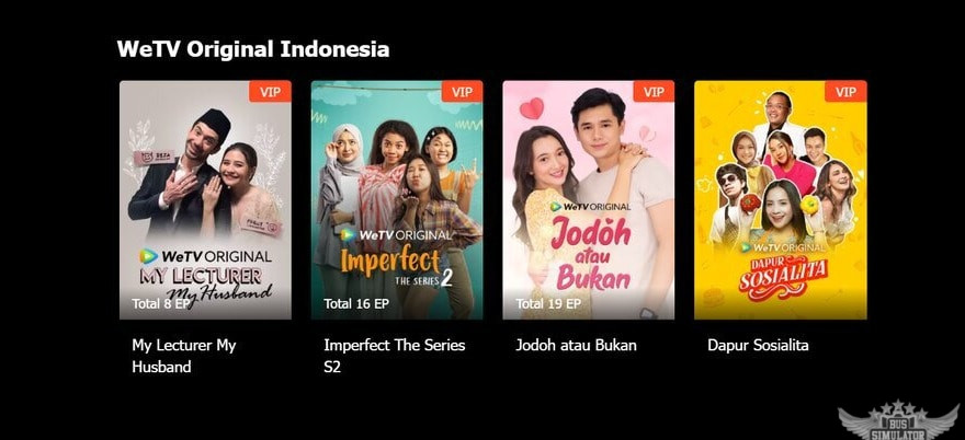 pilihan series VIP Indonesia di WeTV Mod Apk