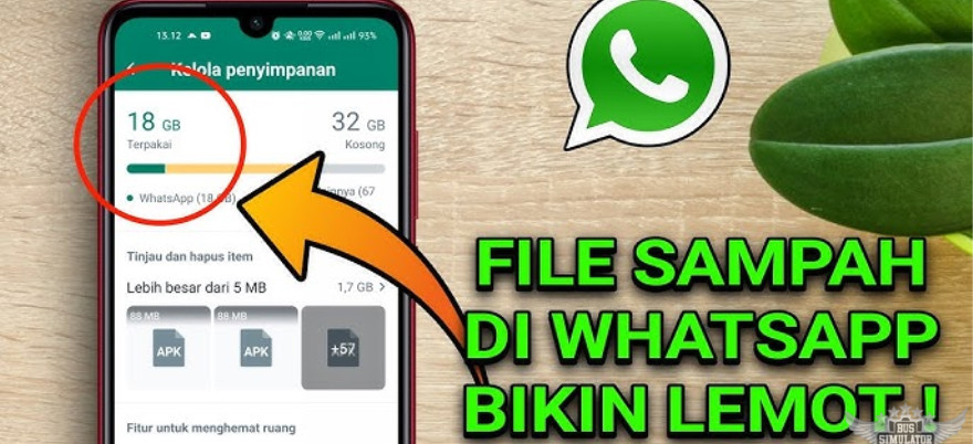 Cara Hemat Ruang penyimpanan WhatsApp GB