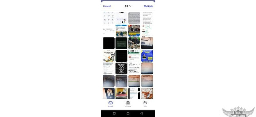 Pilih foto yang mau diedit di picwish mod apk