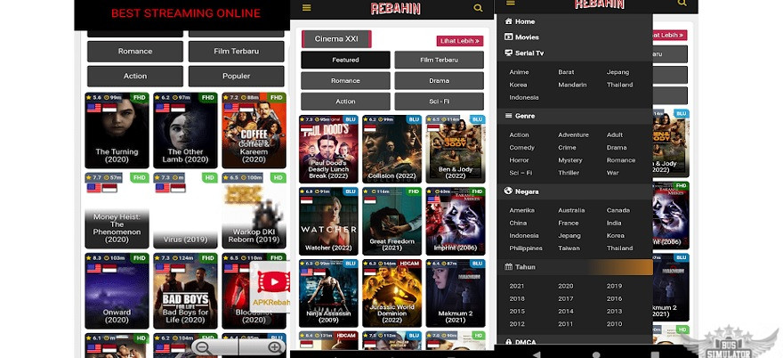 puas nonton film terbaru di Rebahin Apk