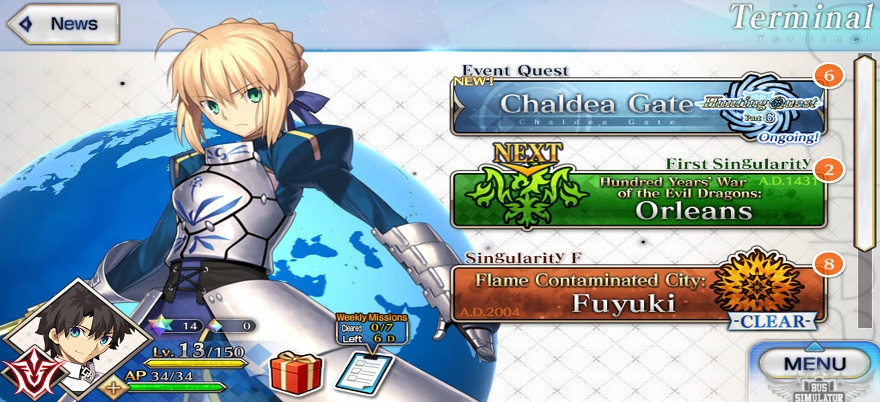 Dashboard Download Fate Grand Order