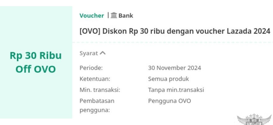 Diskon pakai OVO di Lazada Apk