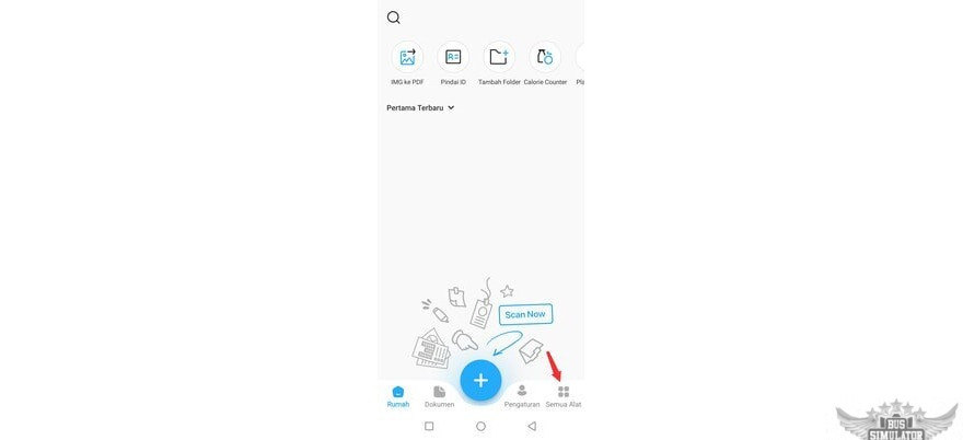 Klik Semua Alat untuk menampilkan berbagai menu di TapScanner Mod