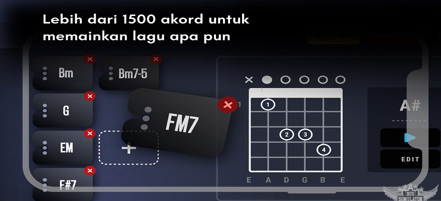 Tersedia Lebih 1500+ Chord Di Real Guitar Mod Apk