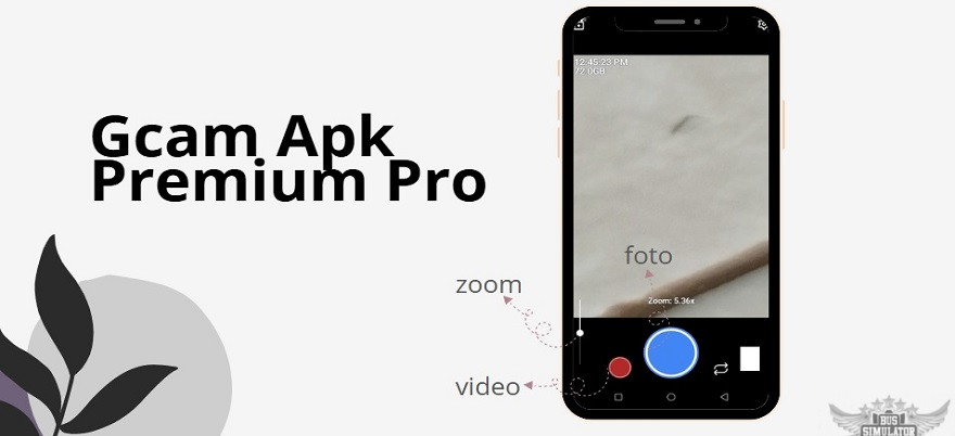 Tombol foto video dan zoom di Gcam Apk