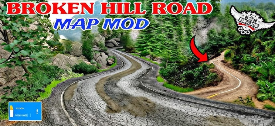 Broken Hill Road Map Mod BUSSID