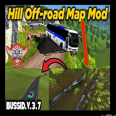 Hill Off-Road Map Mod BUSSID