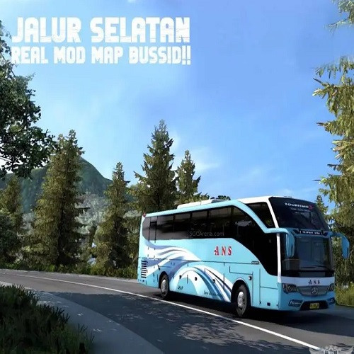 Realistic South Lane Tail Map Mod BUSSID