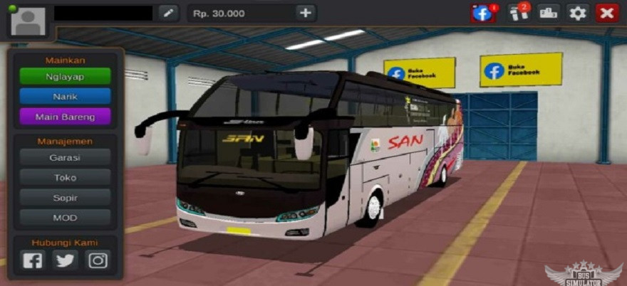 Mod Bussid Bus S-Liner Rahayu Sentosa
